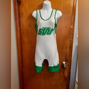 SVU Women's Mascot Cheerleader Romner Sleeveless Size Large Green White